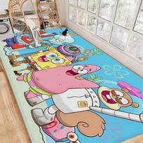S-spongebob Room Mats Cheaper Anti-slip Modern Living Room Balcony Printed Household Carpets 50x80cm