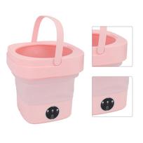 Folding Washing Machine Full Automatic Small Underwear Foldable Washer for Dormitory