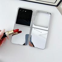 Applicable MOTORazr50ultra mirror phone case Razr60ultra folding makeup mirror protective case women moto razr 50/60 neutral