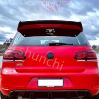 Galinio stogo spoilerio lūpa Sparnai Spoileris Volkswagen VW Golf 6 MK6 VI GTI R20 2010-2013 ABS plastiko Galinio sparno lūpa Spoileris Glossy black black