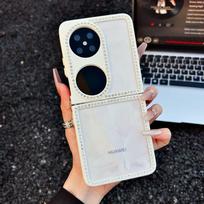 Flash diamond folding mobile phone case is suitable for Huawei P50-POCKET candy color POCKET2 new flash diamond frame Huawei p50-pocket/pocket s