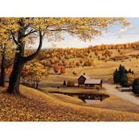 5D Diy Diamond Painting Autumn Landscape Princess Diamond Embroidery Cross Stitch Home Decor Handmade Gifts Round 20x30cm beige
