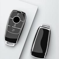 TPU automobilio nuotolinio rakto dėklo dangtelis, skirtas Mercedes Benz ACESG klasės GLC CLE CLA W177 W205 W213 W222 X167 AMG automobilių priedai gray