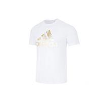 Adidas Atspaudas su dideliu logotipu Laisvalaikio marškinėliai trumpomis rankovėmis, apvalia apykakle Vyriški Viršutiniai drabužiai Balti HG2179 XXL white