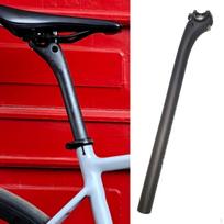 Dviračio anglies pluošto sėdynės stiebas BMX sėdynės stiebas pluošto ofsetinis itin lengvas dviračio vamzdis, matinis 25.4mm