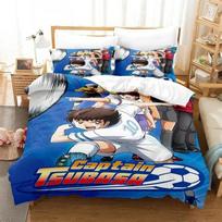 Anime Captain Tsubasa Patalynės Komplektas, Antklodės Užvalkalas Antklodės Lovos Komplektas Antklodės Užvalkalas Pagalvės Užvalkalas, Karališkojo Dydžio Karalienės Dydžio Dvigulės Dydžio Berniukams Mergaitėms Suaugusiems 70x133cm 2pcs