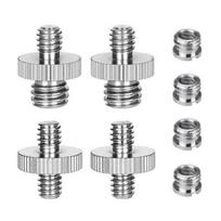 Professional Camera Quick Release Plate 1/4in to 3/8in Screws Adapter Precise Thread for Secure Equipment Installation