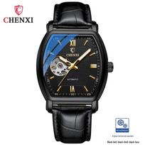 Douyin Trendy Men's Automatic Square Skeleton Waterproof Mechanical Watch
