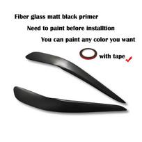 Carbon Fiber Headlight Covers Eyelid For Lexus IS200 1999- 2004 Fiber Glass Primer Front Lamp Eyebrow Sticker For Toyota Altezza Matt black