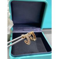 T1 Circle Earrings CNC Sub-assembly Water Chestnut Earrings Hand-polished Glossy Diamond-set Half-diamond Full Diamond Earrings Women
