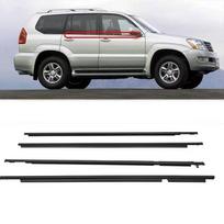 Langų sandarikliai Šoninio lango guminė apdailos juostelė Toyota Land Cruiser Prado 120 serijai, Lexus GX470 2003-2009