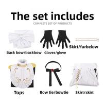 Playing Death Game To Put Food On The Table Cosplay Costume Red Girl Maid Dress For Anime Role Play M