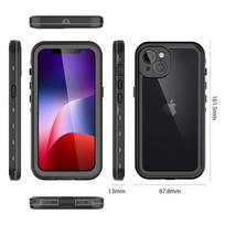Raudono pipiro vandeniui ir smūgiams atsparus dėklas, skirtas iPhone 13 - Apsauga lauke, nardant iPhone 12 Mini juoda