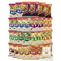 Amano Foods Freeze-Dried Miso Soup Regular 15 Types 30 Servings Assortment Domestic Dried Vegetables Set Room Temperature Storage