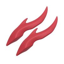 Universal Fit Dragon Horn Sticker 3D Stereo Design 3D Stereo Sticker Car Roof Decoration  Car Roof