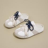 Women's Fashion Leisure Versatile Sports Half Drag Shoes Flats Sneakers New Summer Womens Lace Up Casual Sandals Sandalias Mujer 35