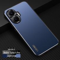 Redmi K90 Max/Xiaomi POCO X8 Pro Metal Frosted Full Coverage Bracket Turbo 5 Protective Case Redmi K90 Max safyro mėlyna spalva