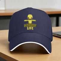 Wobbly Life Casual Baseball Cap Summer  Trucker Hat  Kpop Rock Hip Hop Hats Men Adult Vintage Baseball Caps One Size black
