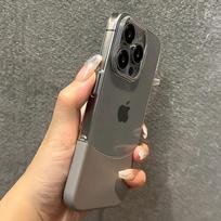 2 in 1 Titanium Gray Splice Ultra-thin Series Phone Case for IPhone 16 15 Pro Max Plus for Apple Shockproof Protect Hard Cover For iPhone16 Pro