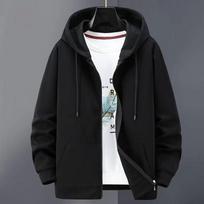 Male Sweatshirt Zipper Loose Baggy Big Size Plus Large Men Zip Oversized Hoodie Plus Sized Hooded Long Sleeve Top XXXXXL juoda