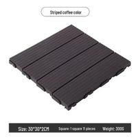 Lauko savarankiškai surenkamos medžio-plastiko grindys balkonui, terasai ir sodo renovacijai 30cm x 30cm x 2cm