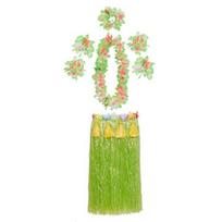 1 rinkinys Hula sijonas Labai elastingas Akį traukiantis Plastikinio pluošto Havajų Hula Žolės sijono rinkinys vasarai žalia
