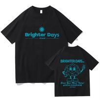 Ariana Grande Brighter Days Ahead Graphic Print T-shirts Men Women's Vintage High Quality Cotton Tshirts Fashion Casual Tee Tops S