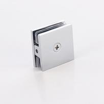 Brass Glass Clamp for Bathroom Doors Square U Shape for 8 12mm Tempered Glass Black