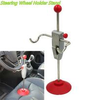 14.5''/368Mm Steering Wheel Holder Stand Tool -Car Van Truck Steering Wheel Alignment Rack Tool gray