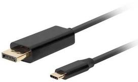 LANBERG CA-CMDP-10CU-0005-BK USB-C to DisplayPort Cable, 0.5m, Black