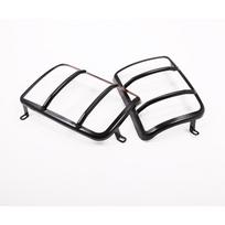 For LADA NIVA Metal Black Tail Light Cover Trim Frame Rear Lamp Guard Protective Sticker Car Styling Accessories 2pcs juoda