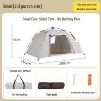 Sidabru dengta dviejų viename nešiojama kempingo palapinė su apsauga nuo saulės Single Tent gray
