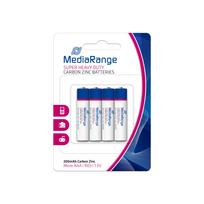 MediaRange BATTERY CARBON-ZINC AAA 1.5V/4PCS MRBAT141