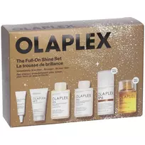 Olaplex The Full-On Shine Set: No.6 Bond Smoother, Hair Styling Cream, 100 ml + No.3 Hair Perfector, Hair Cream Treatment, For Revitalisation, 30 ml + No.4 Bond Maintenance, Hair Shampoo, Repairing  A