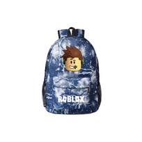 (Lightning Blue) ROBLOX Game School Bag Backpack Student Casual Backpack Starry Blue