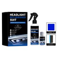 Headlight Refurbished Suit 120ml Headlight Polish and Protective Agent Kit for Enhanced Transparency and Long-Lasting Headlight Maintenance One Size juoda