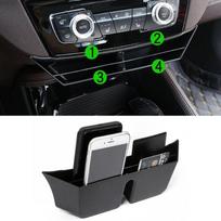 For BMW X1 F48 2016 2017 2018 Car Front Central Console Storage Box Holder Container ABS Auto Interior Accessories juoda