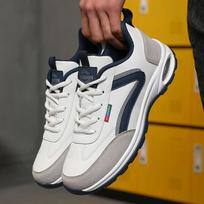 New Men's Casual Sports Shoes Fashionable Straps Comfortable High-quality Flat Shoes Outdoor Exercise Jogging Training Men Shoes 39 balta