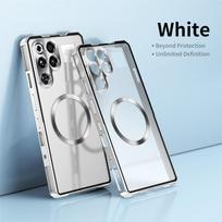 For RedMagic 11S Pro Plus Case Magnetic Aluminium Alloy Metal Frame Cover For ZTE Nubia Red Magic 11 Pro Matte Transparent Shell ZTE nubia RedMagic 11 Pro sidabras
