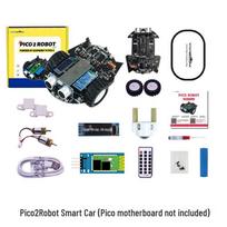 Raspberry Pi Pico2 Smart Car Kit: MicroPython Programming Robot & Sensor Beginner Pack Smart Car Kit (No Pico Board)