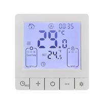 Išmanusis termostatas skirtas namų programuojamam temperatūros valdymui IP20 apsauga 24 val. įjungimo/išjungimo skaitmeninis Electric Heating balta