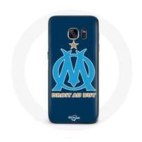 Coque pour Samsung Galaxy S7 Edge Olympique de marseille OM logo bleu