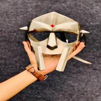 MF Doom Veido Kaukė Gladiatorius MF Doom Kaukė Mad-Villain Plieninė Dėvima Veido Kaukė Ideali Cosplay ar Kostiumui black
