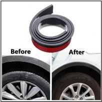 2X 15M Car Fender Flare Extension Wheel Eyebrow Moulding Protector Carbon Fiber