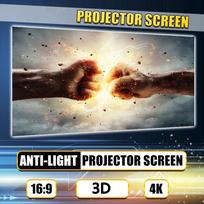 16:9 Nešiojamas Sulankstomas Šviesą atspindintis Projektoriaus Ekranas 3D Namų Kino HD 1080P Projekcinis Ekranas 50/60/63/72/84/100/112/120/130 Colių 50‘’