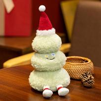 Christmas Snowman & Gingerbread Man Plush Dolls - Festive Decor See Categories