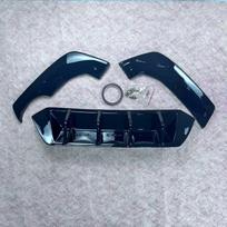 Maxton Style Rear Side Splitters For Seat Ibiza FR Mk5 Seat Ibiza Standard Mk5 2017-2021 Rear Bumper Valance Spoiler Splitter Gloss Black