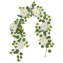 Realistic Eucalyptus Leaf Money Leaf Vine Romantic Fake Hanging Plants  Hotel Decor Plastic