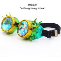 Hotselling Kaleidoscope Rainbow Glasses Men's Women's Sunglasses Rivet Steampunk Goggles Cosplay Vintage Gothic EDM Eyewear Other