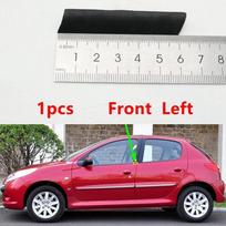 1 vnt. Automobilio išorinio lango guminė sandarinimo juosta Peugeot 206 207 Citroen C2 Automobilio dalis 1pcs Front Left FL gray